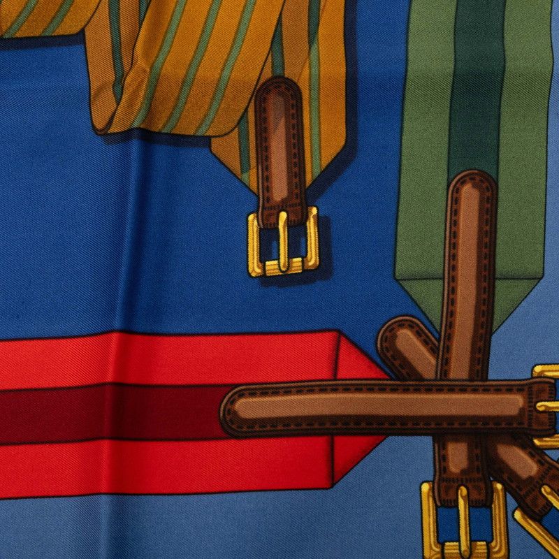 Hermes Carre 90 les Sangles Scarf Silk — view 4