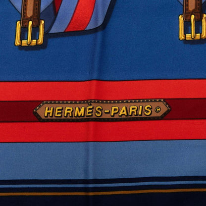 Hermes Carre 90 les Sangles Scarf Silk — view 3
