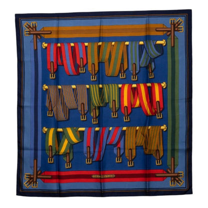 Hermes Carre 90 les Sangles Scarf Silk