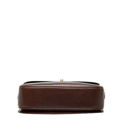 Celine Crossbody Shoulder Bag Brown Leather — view 3