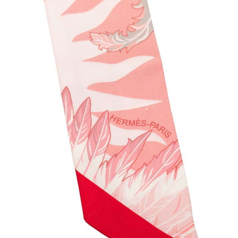 Hermes Twilly Cheval Phoenix Horse and Scarf New Tag Pink Silk — view 2
