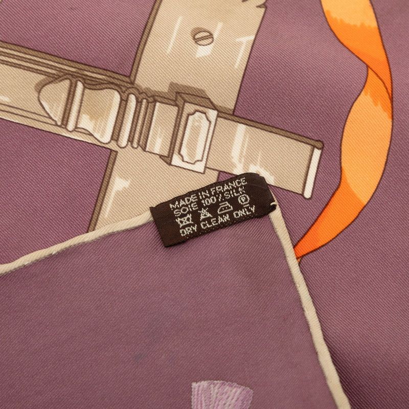 Hermes Carre 60 Ironwork Ferronnerie Scarf Multicolor Silk — view 8