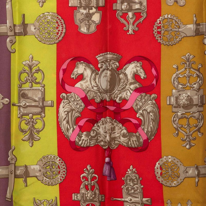 Hermes Carre 60 Ironwork Ferronnerie Scarf Multicolor Silk — view 2