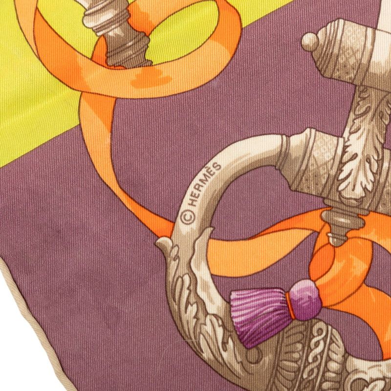 Hermes Carre 60 Ironwork Ferronnerie Scarf Multicolor Silk — view 7