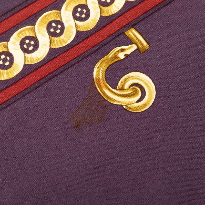 Hermes Carre 90 Bride de Cour Scarf Purple Silk — view 6