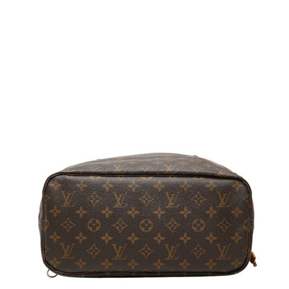 Louis Vuitton Monogram Neverfull MM Shoulder Bag Tote Brown Pink Leather — view 3