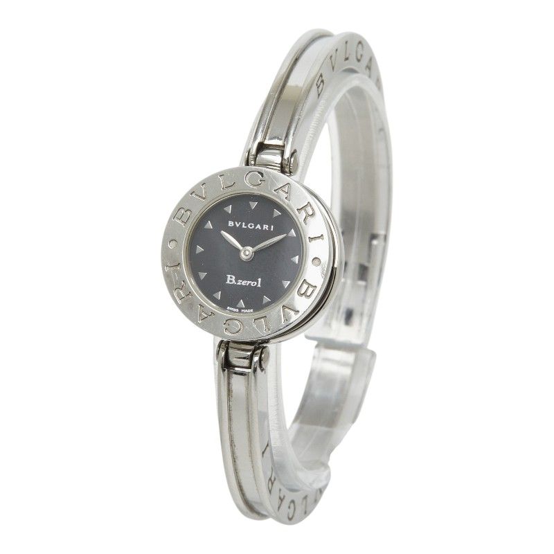 Bvlgari B.Zero1 Bangle Watch Black Silver Stainless Steel — view 2