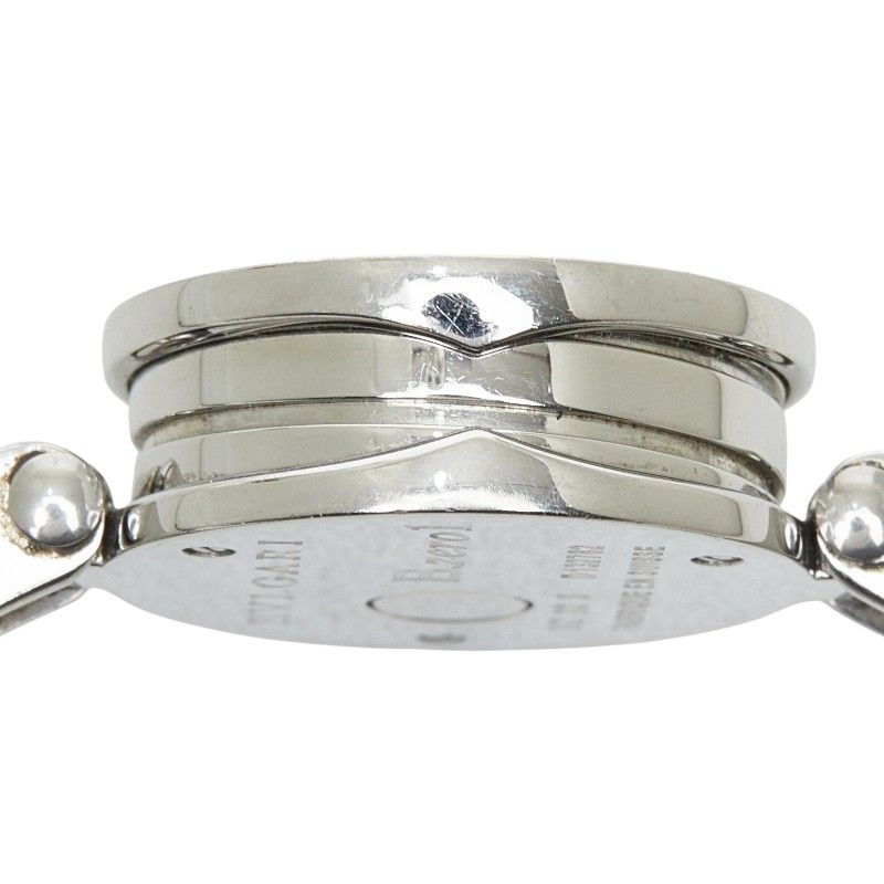 Bvlgari B.Zero1 Bangle Watch Black Silver Stainless Steel — view 4