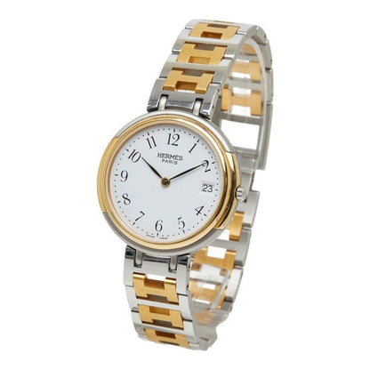 Hermes Windsor Watch 62.03 White Gold Silver Stainless Steel — view 2