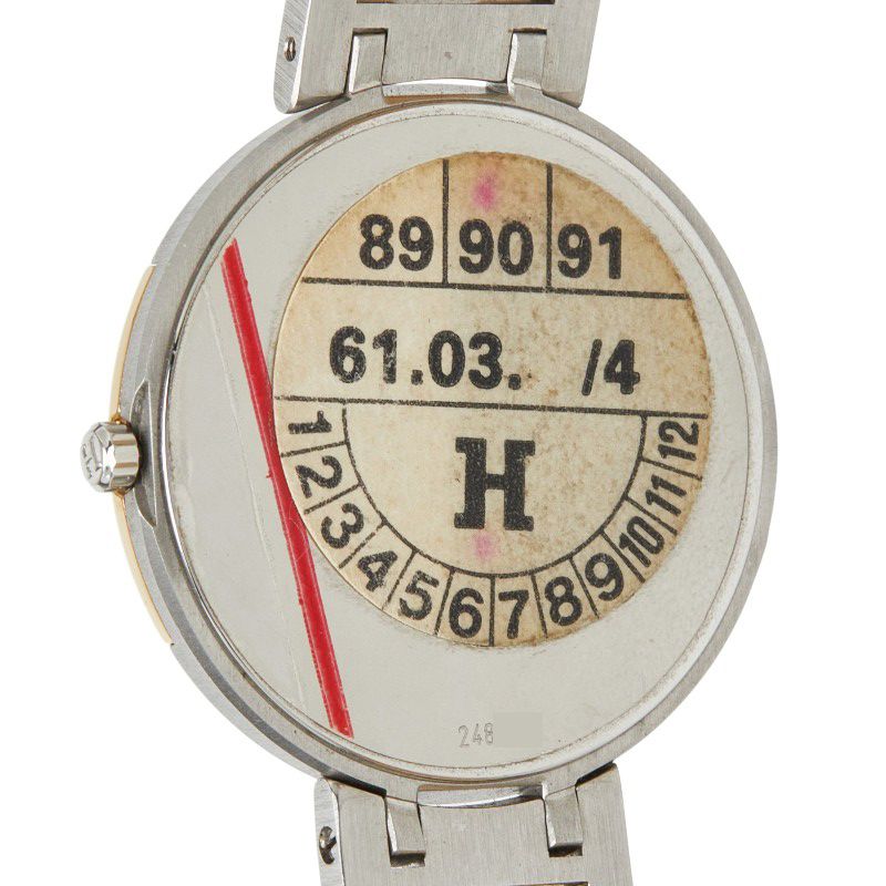 Hermes Windsor Watch 62.03 White Gold Silver Stainless Steel — view 6