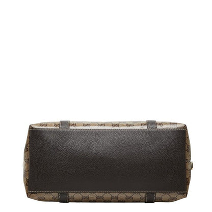 Gucci GG Crystal Interlocking 2-Way Shoulder Bag Brown Leather — view 3