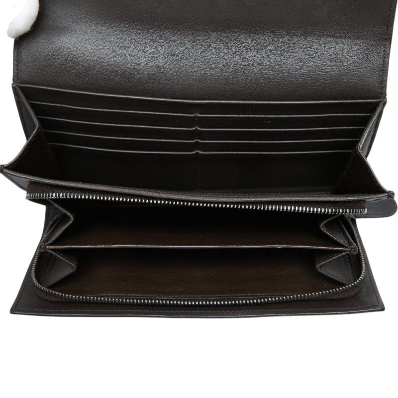 Bottega Veneta Intrecciato Wallet Brown Leather — view 6