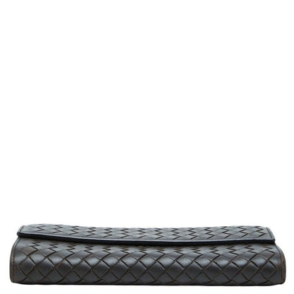 Bottega Veneta Intrecciato Wallet Brown Leather — view 3