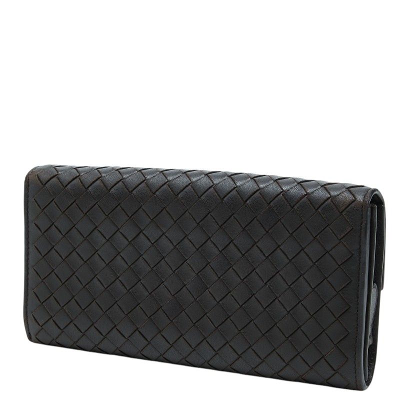 Bottega Veneta Intrecciato Wallet Brown Leather — view 2