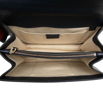 Gucci Bamboo Dionysus 2-Way Shoulder Bag Navy Green Red Leather — view 4