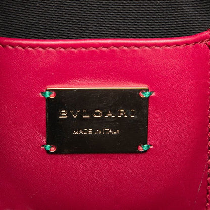 Bvlgari Serpenti Forever Crossbody Chain Shoulder Bag Wine Red Leather — view 5