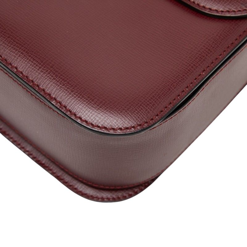 Cartier Must Line Crossbody Shoulder Bag Wine Red Bordeaux Leather — view 4