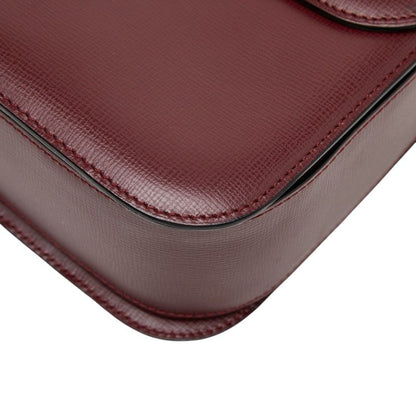 Cartier Must Line Crossbody Shoulder Bag Wine Red Bordeaux Leather — view 4