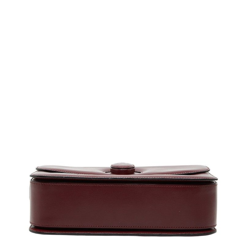 Cartier Must Line Crossbody Shoulder Bag Wine Red Bordeaux Leather — view 3
