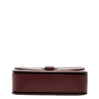 Cartier Must Line Crossbody Shoulder Bag Wine Red Bordeaux Leather — view 3