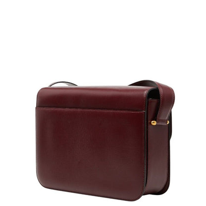 Cartier Must Line Crossbody Shoulder Bag Wine Red Bordeaux Leather — view 2