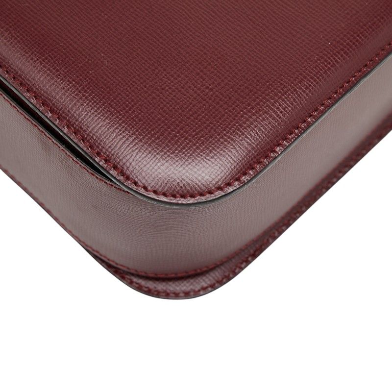 Cartier Must Line Crossbody Shoulder Bag Wine Red Bordeaux Leather — view 7
