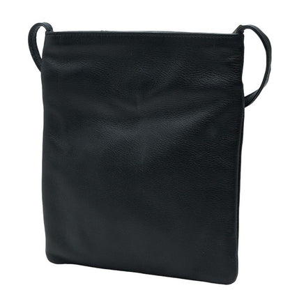 Loewe Anagram Crossbody Shoulder Bag Pochette Black Leather — view 2