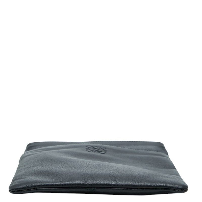 Loewe Anagram Crossbody Shoulder Bag Pochette Black Leather — view 3