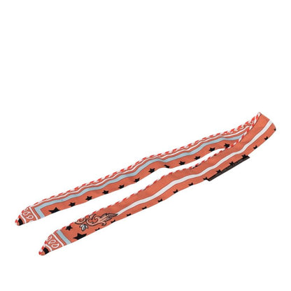 Hermes Tall le Candy Paris Station Scarf Coral Pink Silk
