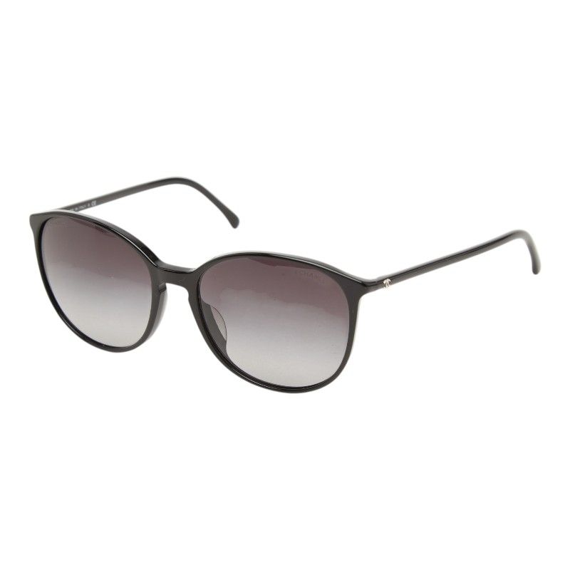 Chanel CC Logo Sunglasses Black Acetate Eyewear