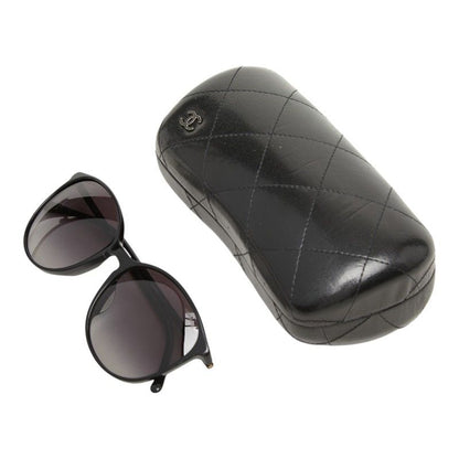 Chanel CC Logo Sunglasses Black Acetate Eyewear — view 8