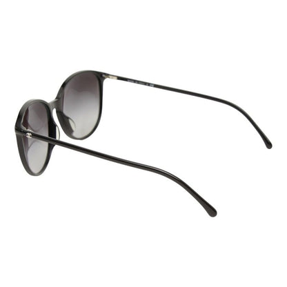 Chanel CC Logo Sunglasses Black Acetate Eyewear — view 3