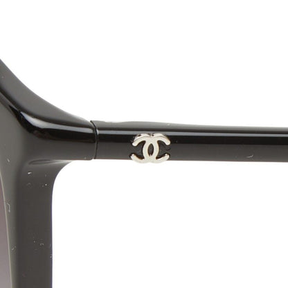 Chanel CC Logo Sunglasses Black Acetate Eyewear — view 5