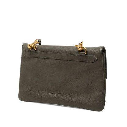 Balenciaga Classic Metallic Envelope Shoulder Bag 2-Way Clutch Gray Leather — view 2