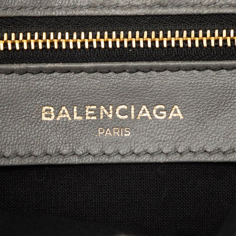 Balenciaga Classic Metallic Envelope Shoulder Bag 2-Way Clutch Gray Leather — view 6