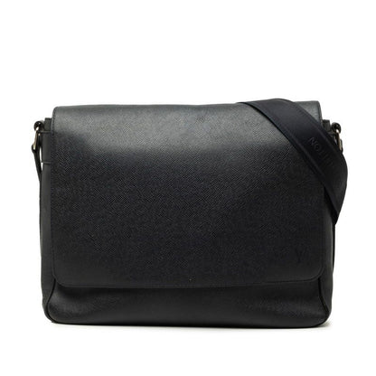 Louis Vuitton Taiga Roman MM Shoulder Bag Boreal Dark Navy Leather