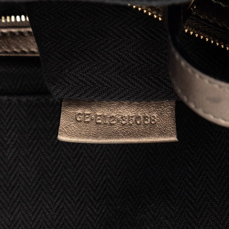 Bvlgari Chandra Shoulder Bag Brown Gold Leather — view 6