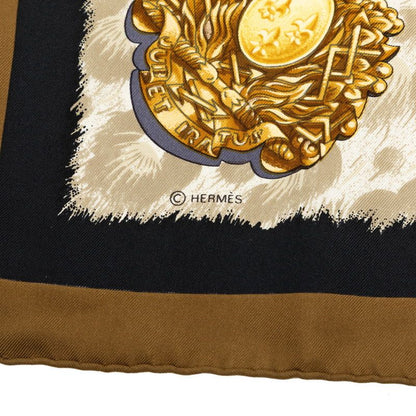 Hermes Carre 90 Casques Et Plumets Scarf Multicolor Silk — view 7