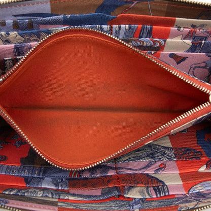 Hermes Azap Long Silk in Zip Around Wallet Brown Silver Veau — view 4