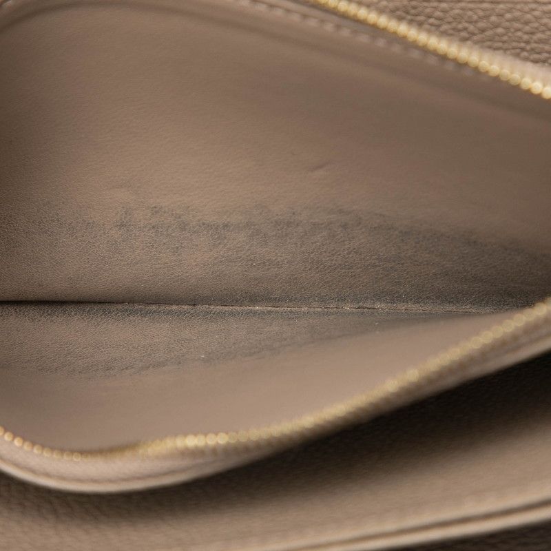 Louis Vuitton Monogram Empreinte Zippy Wallet Zip Around Tourtel Cream Beige — view 5