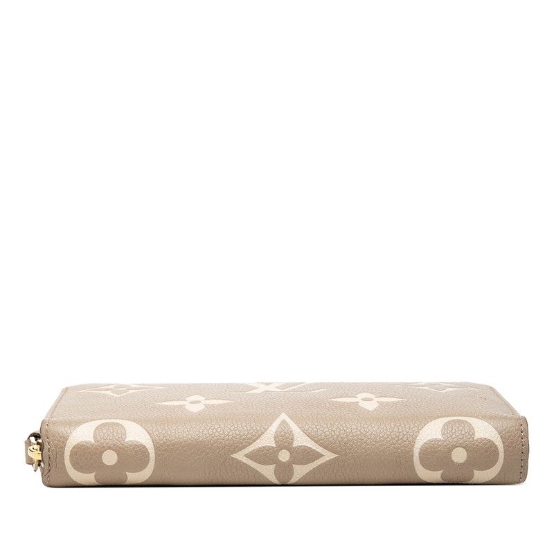 Louis Vuitton Monogram Empreinte Zippy Wallet Zip Around Tourtel Cream Beige — view 3
