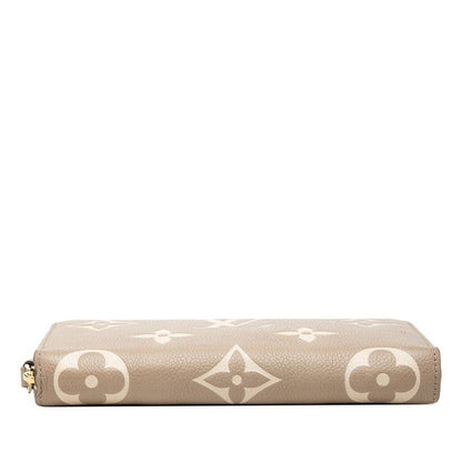 Louis Vuitton Monogram Empreinte Zippy Wallet Zip Around Tourtel Cream Beige — view 3