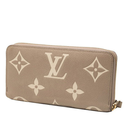 Louis Vuitton Monogram Empreinte Zippy Wallet Zip Around Tourtel Cream Beige — view 2