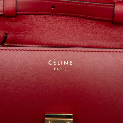 Celine Classic Box Small Shoulder Bag Red Leather — view 5