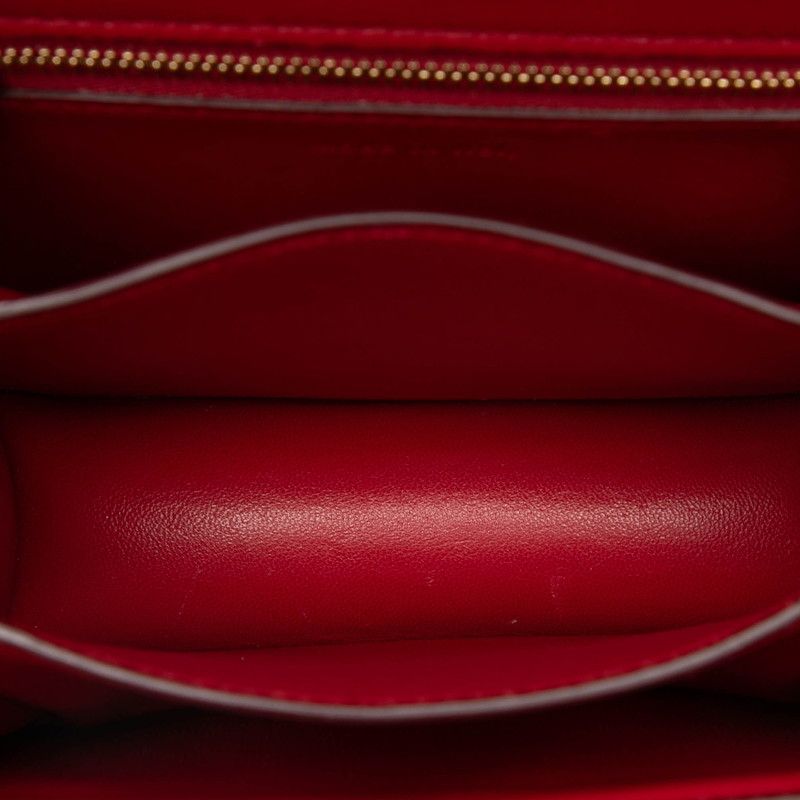 Celine Classic Box Small Shoulder Bag Red Leather — view 4