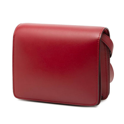 Celine Classic Box Small Shoulder Bag Red Leather — view 2