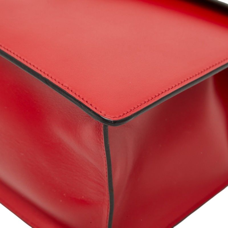 Gucci Bamboo Coral Snake Lilith 2-Way Shoulder Bag Red Leather — view 4