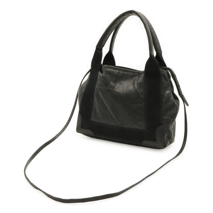 Balenciaga Exclusive Line Navy Cabas XS Tote 2-Way Shoulder Bag Leather Black — view 2