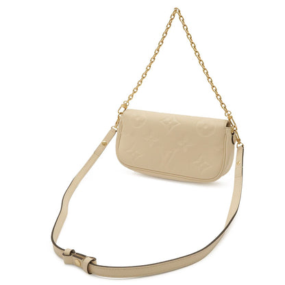 Louis Vuitton Monogram Empreinte Wallet on Chain Ivy 2-Way Shoulder Bag Cream — view 2