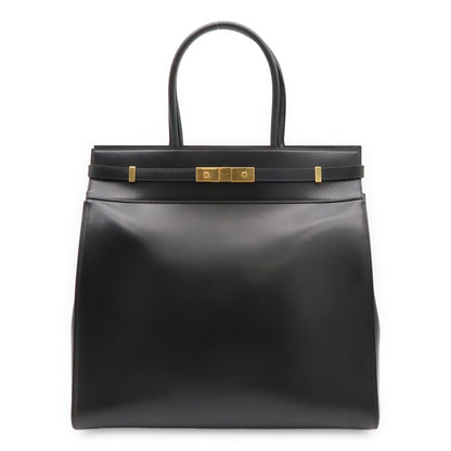Saint Laurent Paris YSL Manhattan S Tote Leather Black Gold
